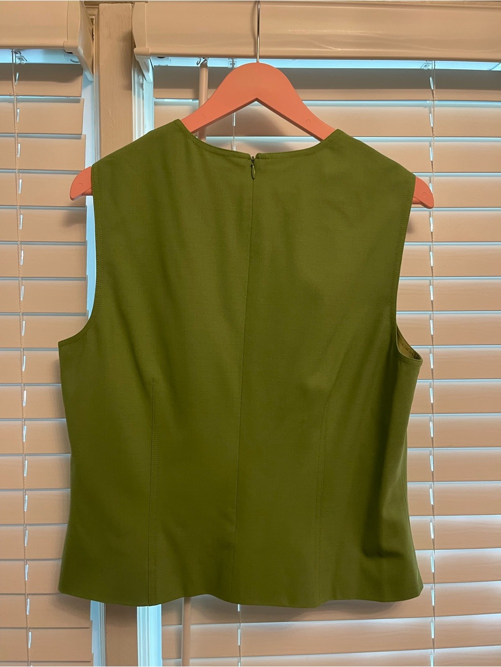 Worth Olive Green Long Blazer Coat - Picture 9 of 12